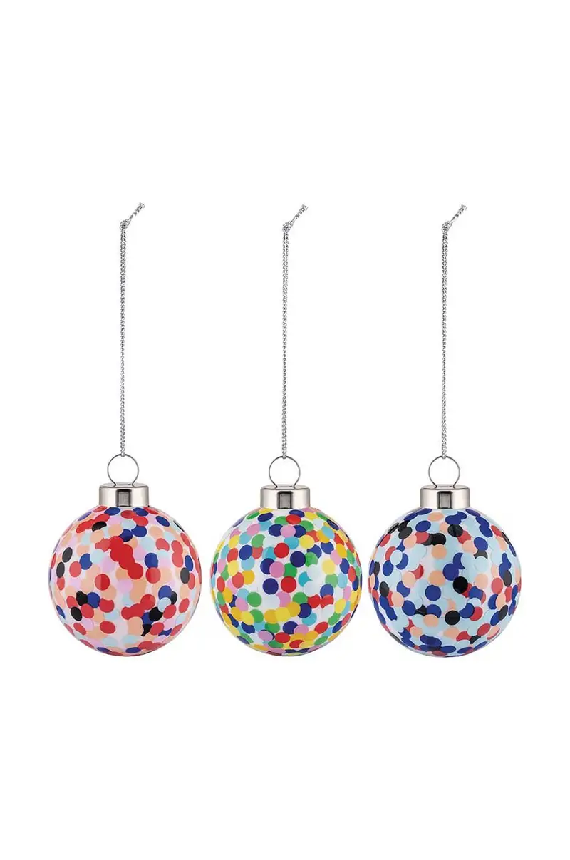 set palle da natale Proust pacco da 3 Multicolore