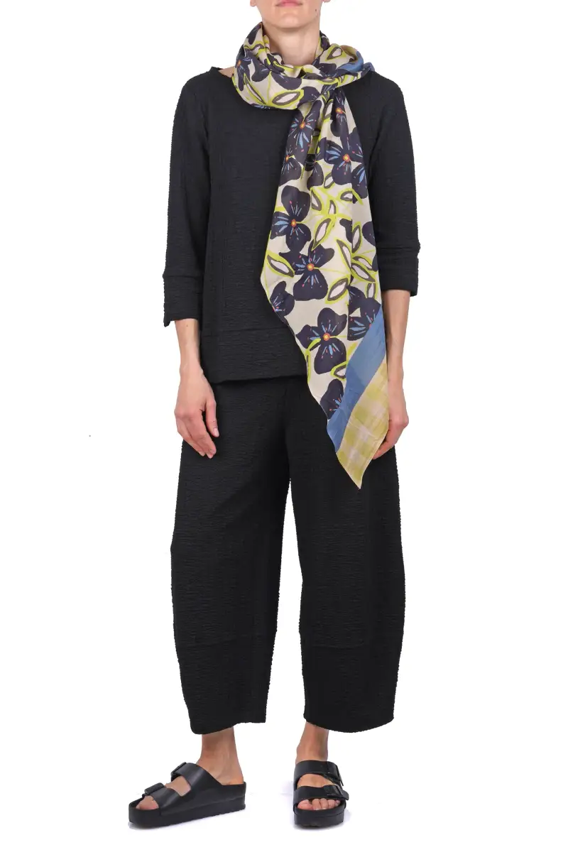 Sciarpa - 470201 - Blu/Verde miniatura 2