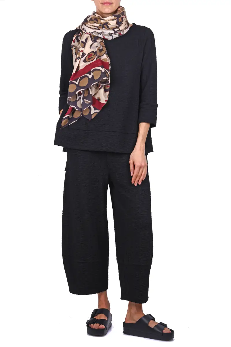 Sciarpa - 470202 - Beige/Bordeaux miniatura 2