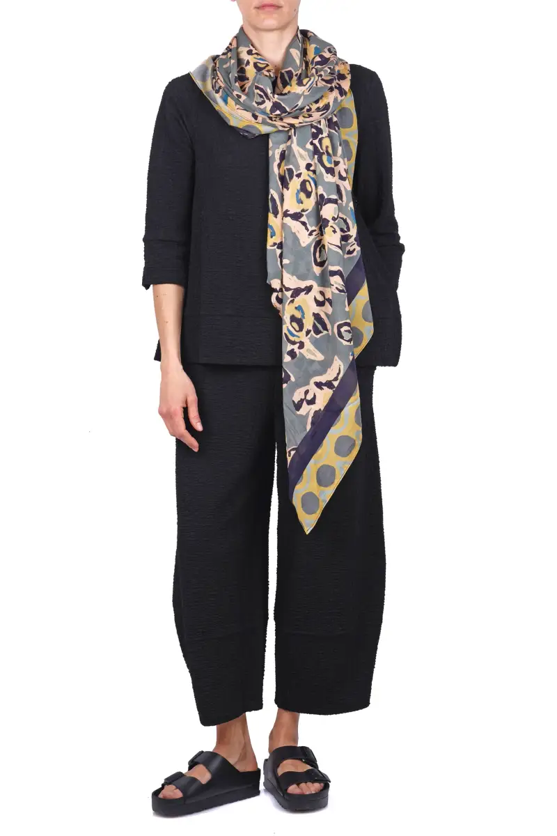 Sciarpa - 470202 - Beige/Verde miniatura 2