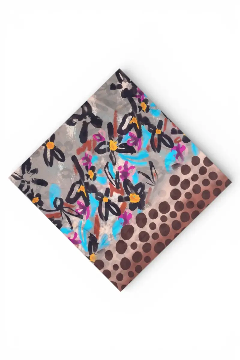 Sciarpa - 470203 - Fantasia Azzurro