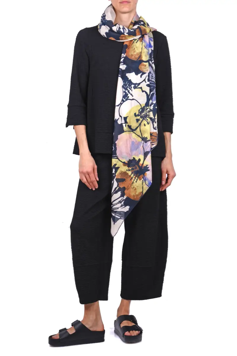 Sciarpa - 470206 - Beige/Blu miniatura 2