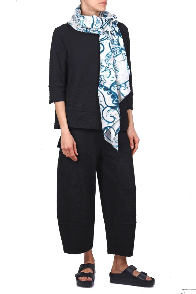 Sciarpa - 470207 - Panna/Blu miniatura 2