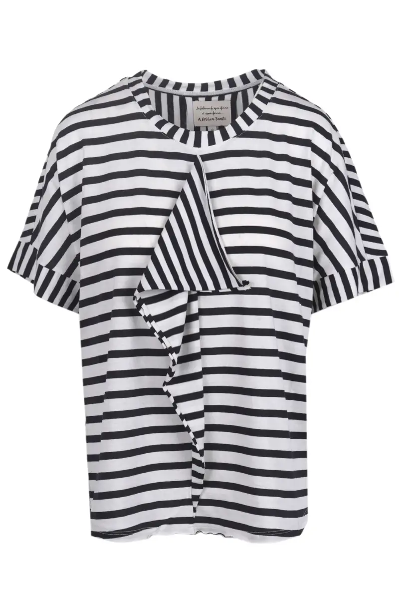 T-shirt - 470196 - Panna/Nero