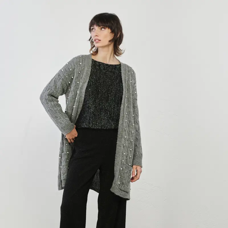 ALESYA Cardigan Grigio 2670357
