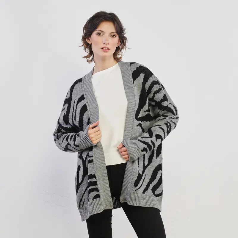 ALESYA Cardigan Grigio 3399723