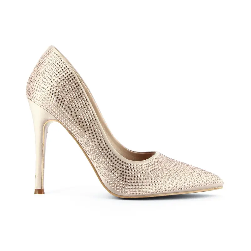 Decolletè rosa con strass