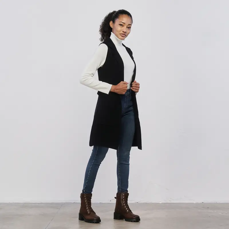 ALESYA Gilet Donna Nero 3849599