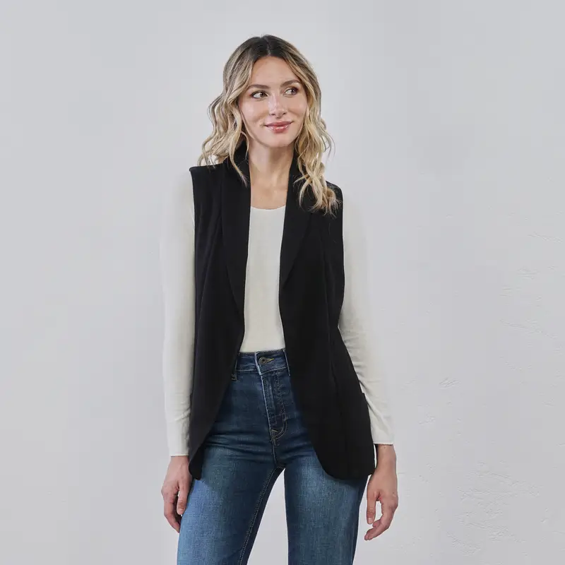 ALESYA Gilet Donna Nero 3398248