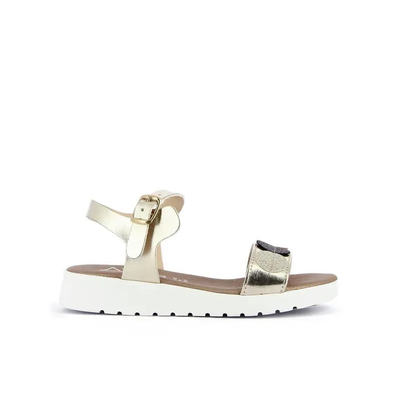 Sandali oro da ragazza laminati