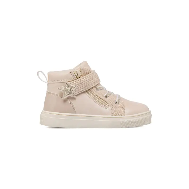 ALESYA GIRL Sneakers alte Bambina Beige 2666359