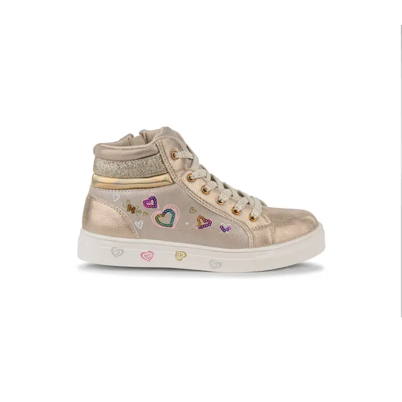 ALESYA GIRL Sneakers alte Bambina Oro 3399002