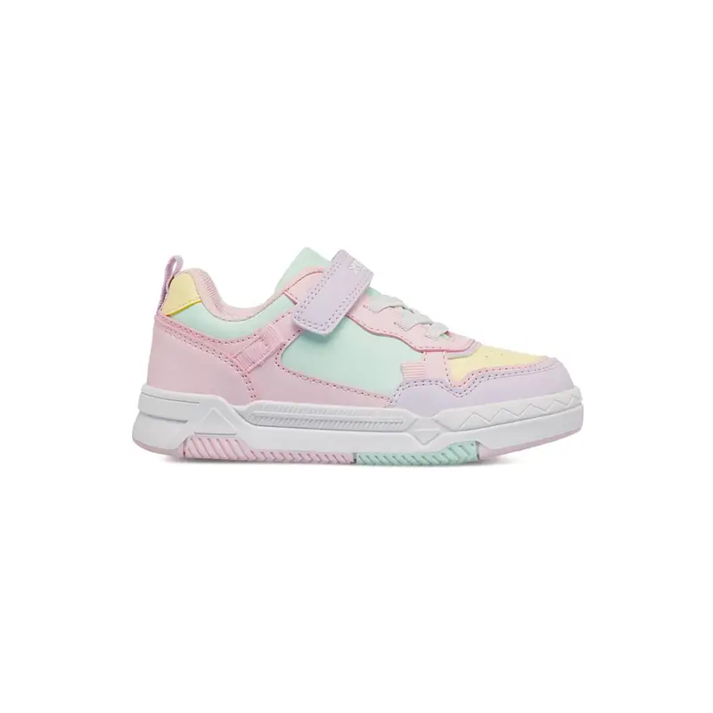 Sneakers rosa da bambina con velcro