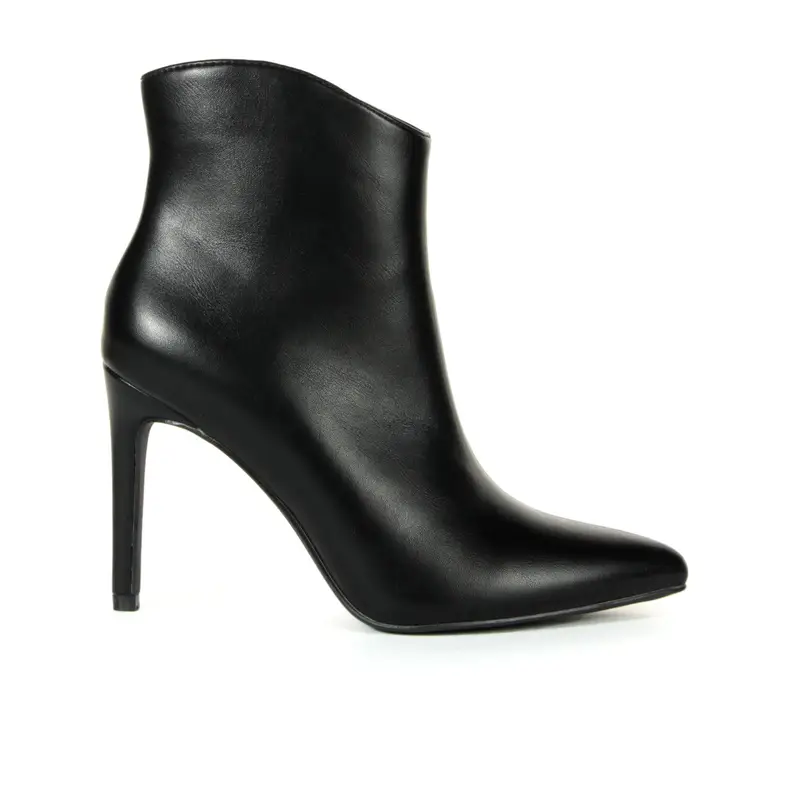 Stivaletti neri a punta con tacco a spillo