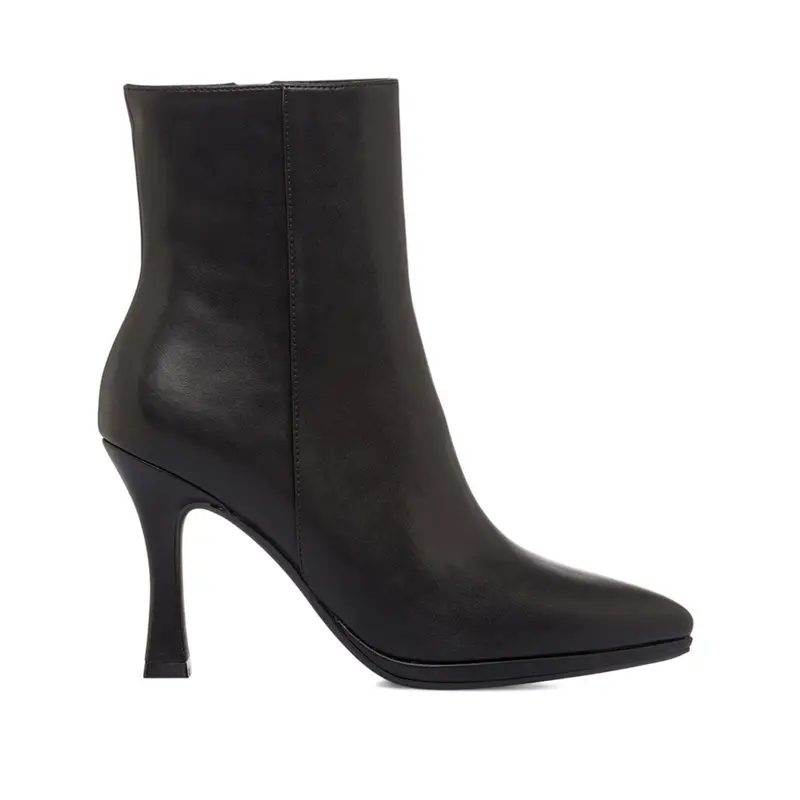 Stivaletti neri eleganti da donna con tacco alto