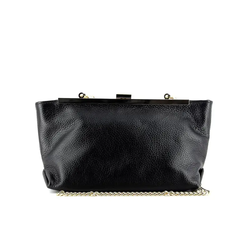 Tracolla nera con chiusura a clip