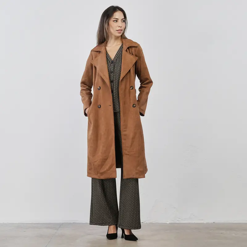 ALESYA Trench Donna Marrone 3398906