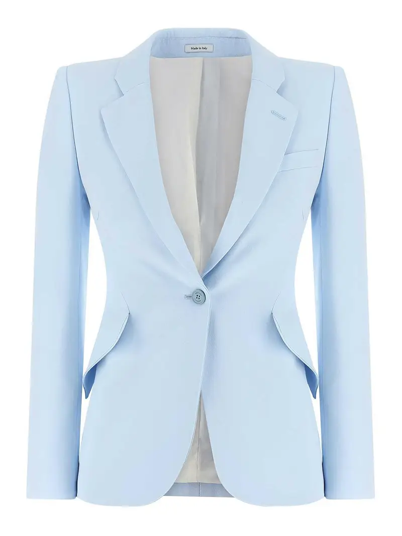 Blazer monopetto Azzurro