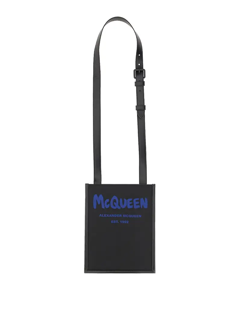 Borsa Per Smartphone Con Logo Graffiti Nero