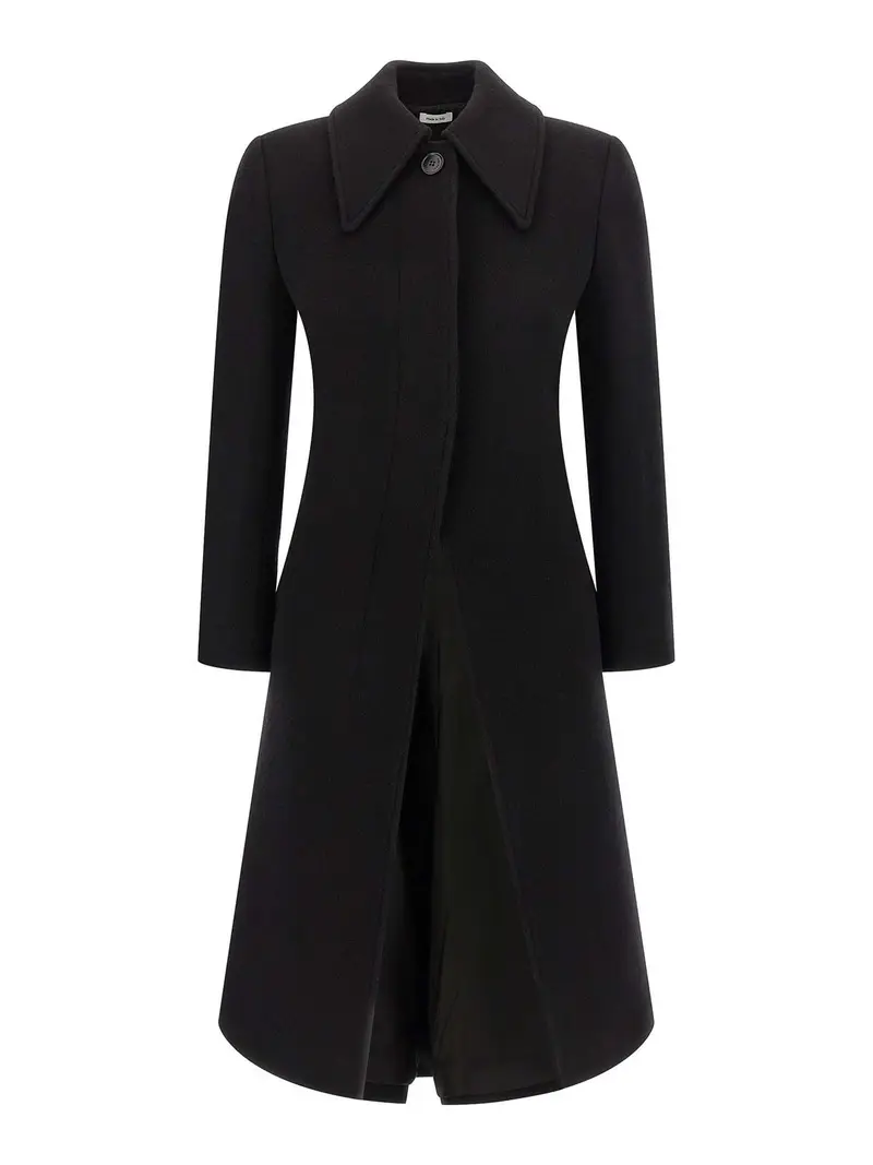 Cappotto In Lana E Cashmere Nero
