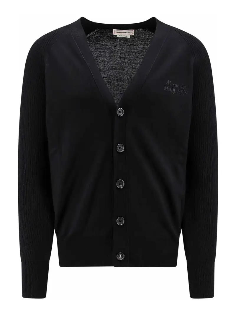 Alexander McQueen Cardigan Nero 3333753