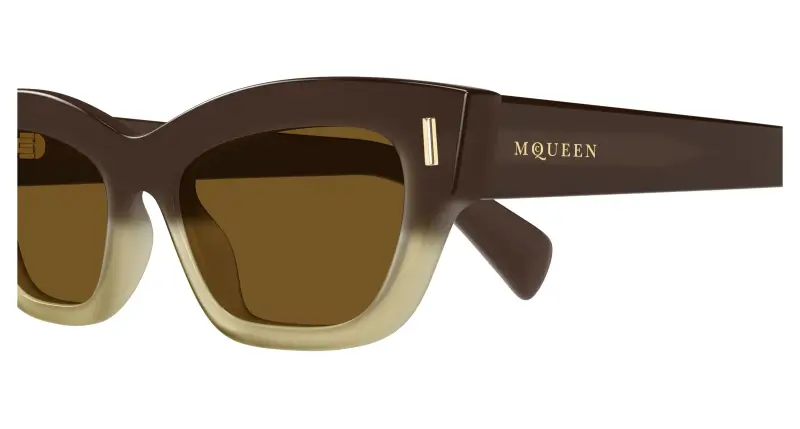 Alexander McQueen Occhiali da sole Donna Marrone 4302386 miniatura 3