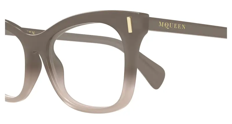 Donna Alexander McQueen AM0552O 004 Montature da vista Acetato Marrone Trasparente Cat Eye miniatura 3