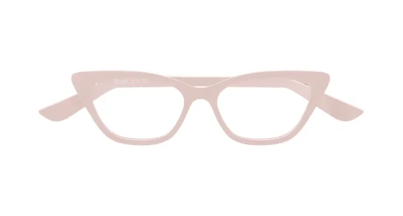 Donna Alexander McQueen AM0560O 004 Montature da vista Acetato Rosa Trasparente Cat Eye miniatura 2