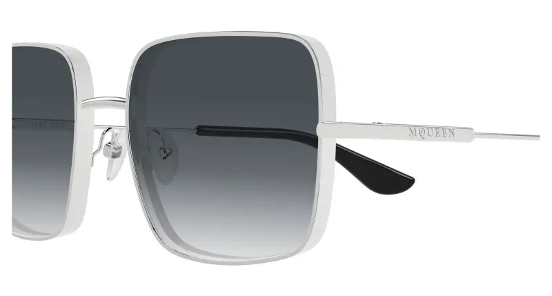 Alexander McQueen Occhiali da sole Donna Argento 4286791 miniatura 3