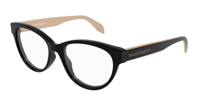 Donna AM0359O 004 Montature da vista Acetato Nero/bianco Cat Eye