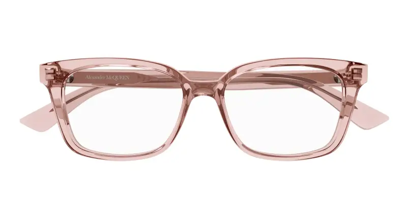 Donna AM0464O 003 Montature da vista Acetato Rosa Trasparente Squadrata miniatura 2