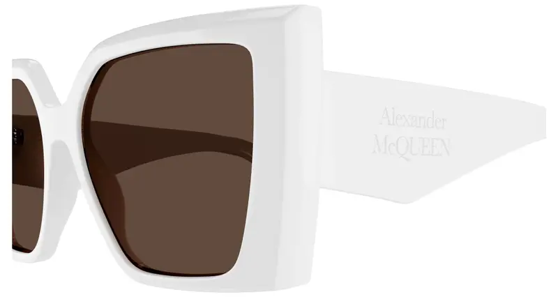 Alexander McQueen Occhiali da sole Donna Bianco 892467 miniatura 2