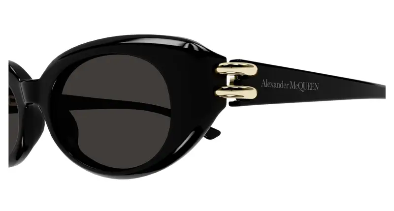 Alexander McQueen Occhiali da sole Donna Grigio 892471 miniatura 2