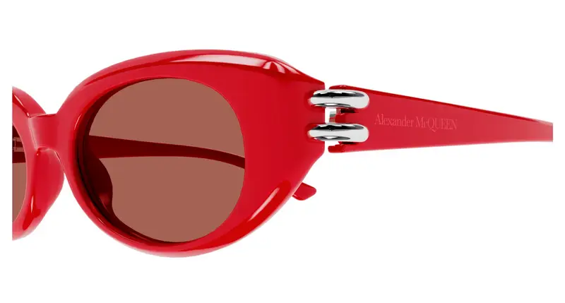 Alexander McQueen Occhiali da sole Donna Marrone 892500 miniatura 2