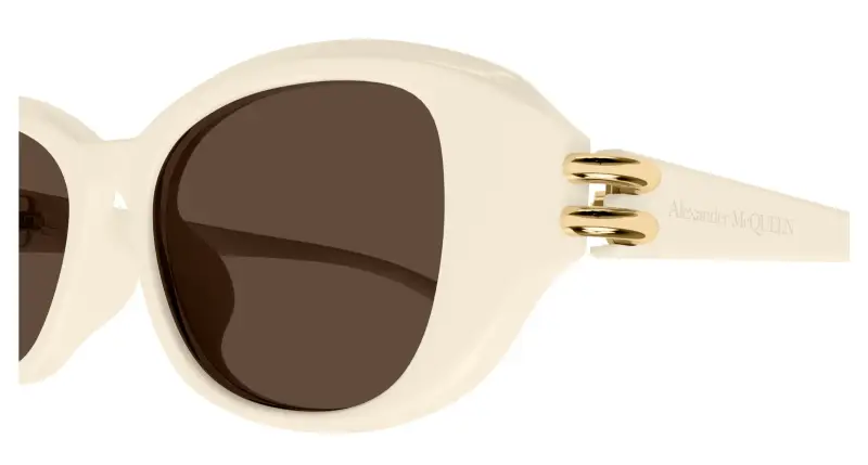 Alexander McQueen Occhiali da sole Donna Marrone 3529697 miniatura 3