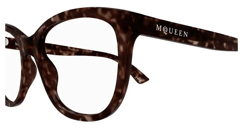 Donna AM0487O 002 Montature da vista Acetato Havana Trasparente Cat Eye miniatura 3