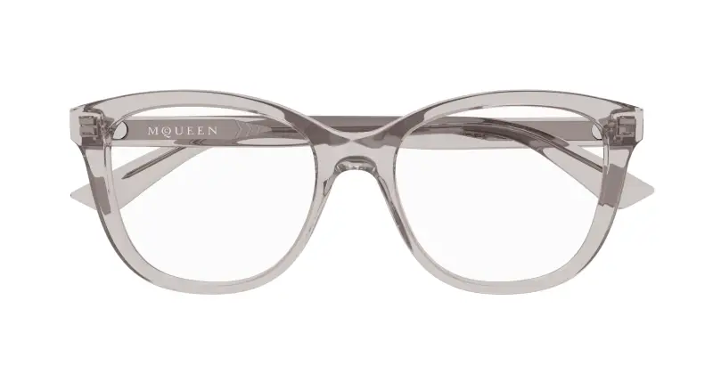 Donna AM0487O 003 Montature da vista Acetato Grigio Trasparente Cat Eye miniatura 2