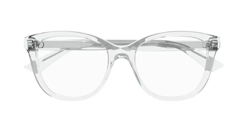 Donna AM0487O 005 Montature da vista Acetato Cristallo Trasparente Cat Eye miniatura 2