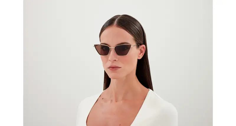 Alexander McQueen Occhiali da sole Donna Marrone 892529 miniatura 3