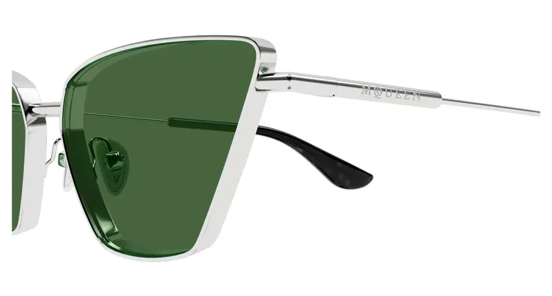 Alexander McQueen Occhiali da sole Donna Argento 892575 miniatura 2