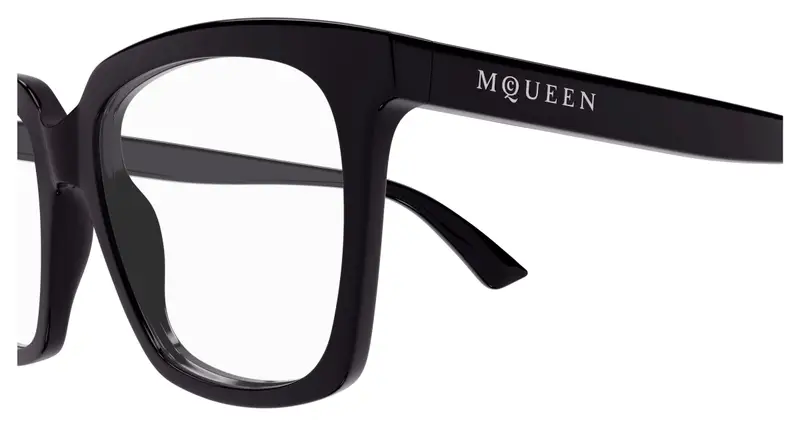 Alexander McQueen Donna AM0513O 006 Montature da vista Acetato Viola Trasparente Cat Eye miniatura 2
