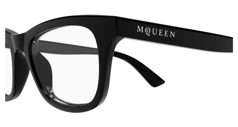 Donna AM0515O 007 Montature da vista Acetato Nero Trasparente Cat Eye miniatura 3