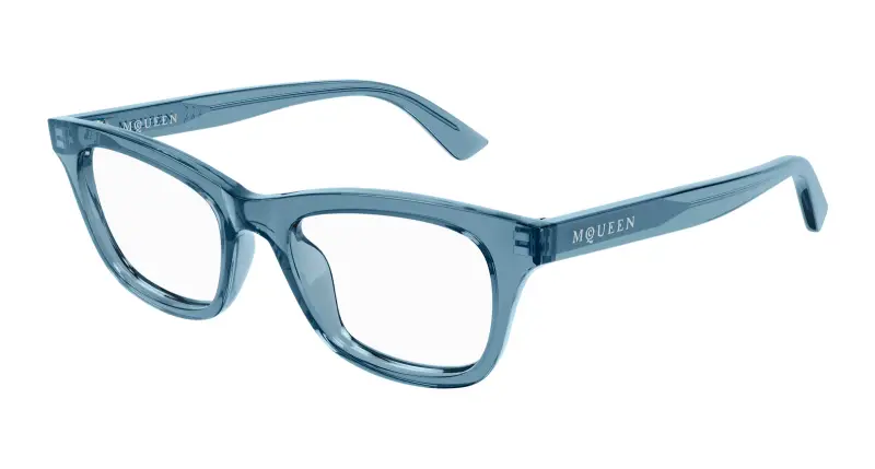 Donna AM0515O 010 Montature da vista Acetato Blu Trasparente Cat Eye