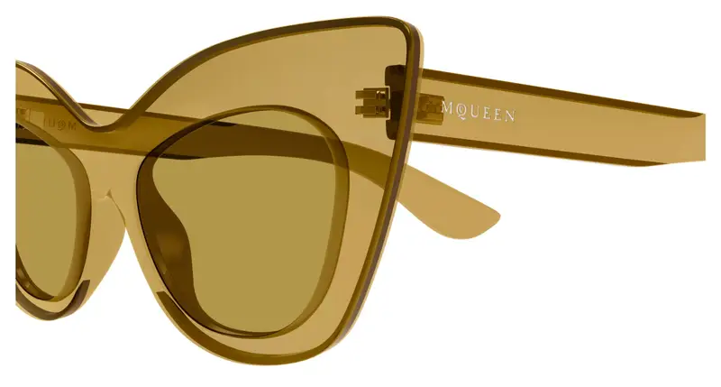 Alexander McQueen Occhiali da sole Donna Giallo 892607 miniatura 2