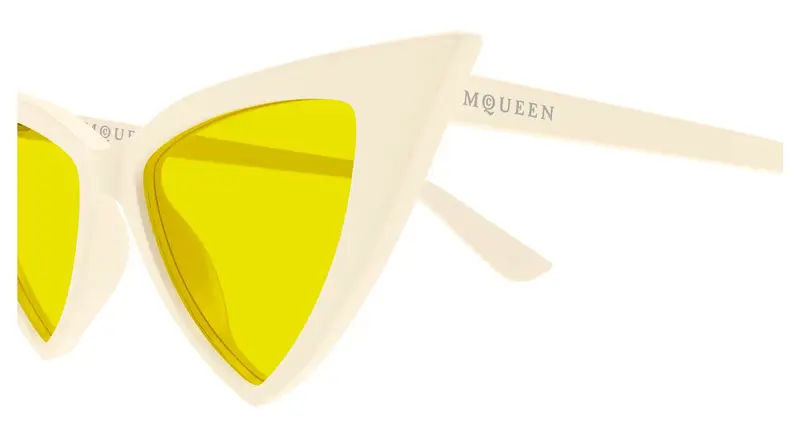 Alexander McQueen Occhiali da sole Donna Giallo 892603 miniatura 2