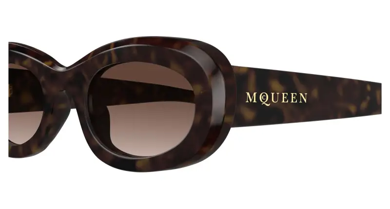 Alexander McQueen Occhiali da sole Donna Marrone 3530878 miniatura 3