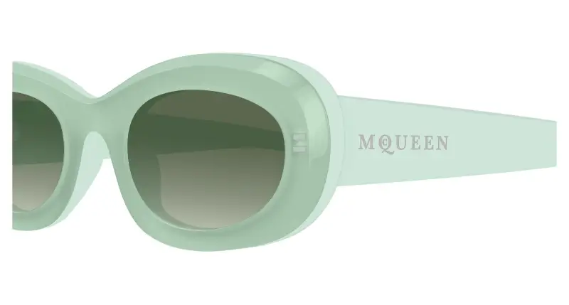 Alexander McQueen Occhiali da sole Donna Verde 3535382 miniatura 3