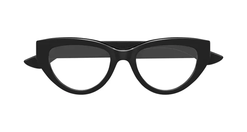 Donna AM0529O 001 Montature da vista Acetato Nero Trasparente Cat Eye miniatura 2