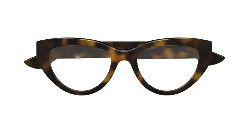 Donna AM0529O 002 Montature da vista Acetato Havana Trasparente Cat Eye miniatura 2