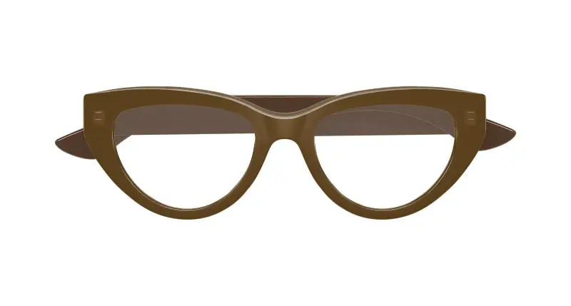 Donna AM0529O 003 Montature da vista Acetato Marrone Trasparente Cat Eye miniatura 2